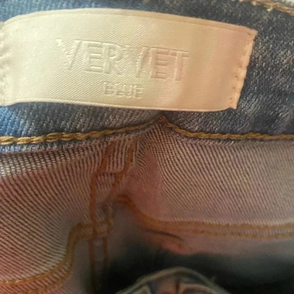Vervet Casa Bella Distressed Raw Hem Jeans Size 26 - Picture 5 of 6